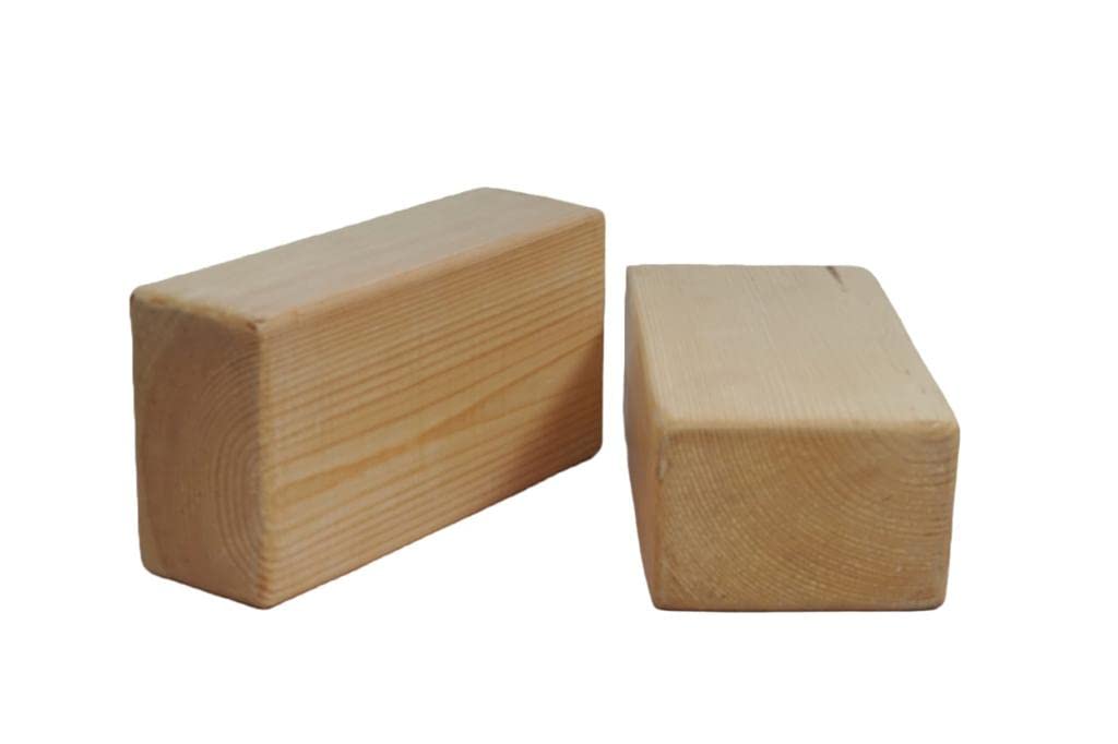 Iyenger Yoga Block (Wooden) Set Of (2)