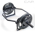 Cap Barbell Olympic Trap Bar, Hex Bar, Shrug Bar, Deadlift Bar, Black, 50 Inches