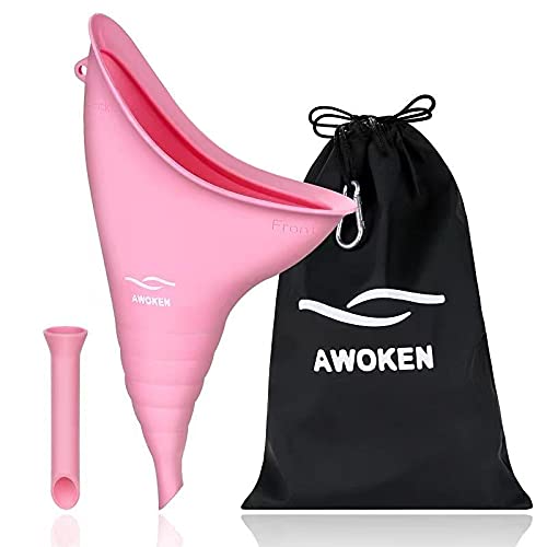 Awoken Female Urination Device For Women, Reusable Silicone Female Urinal For Women Standing Up Pee Funnel, Female Urinal With D