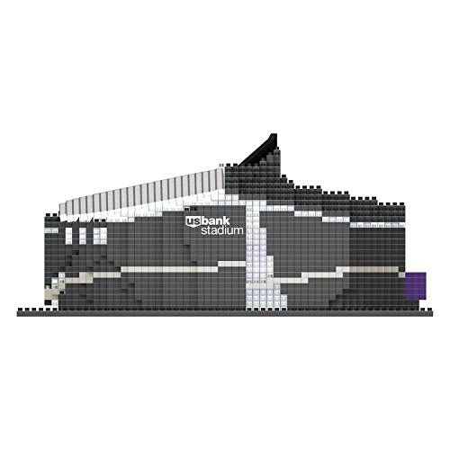 FOCO NFL Minnesota Vikings 3D Brxlz Stadium Building Blocks Set, Team Color, One Size