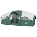 Campros Cp Tent-8-Person-Camping-Tents, Waterproof Windproof Family Tent, 5 Large Mesh Windows, Double Layer, Divided Curtain Fo