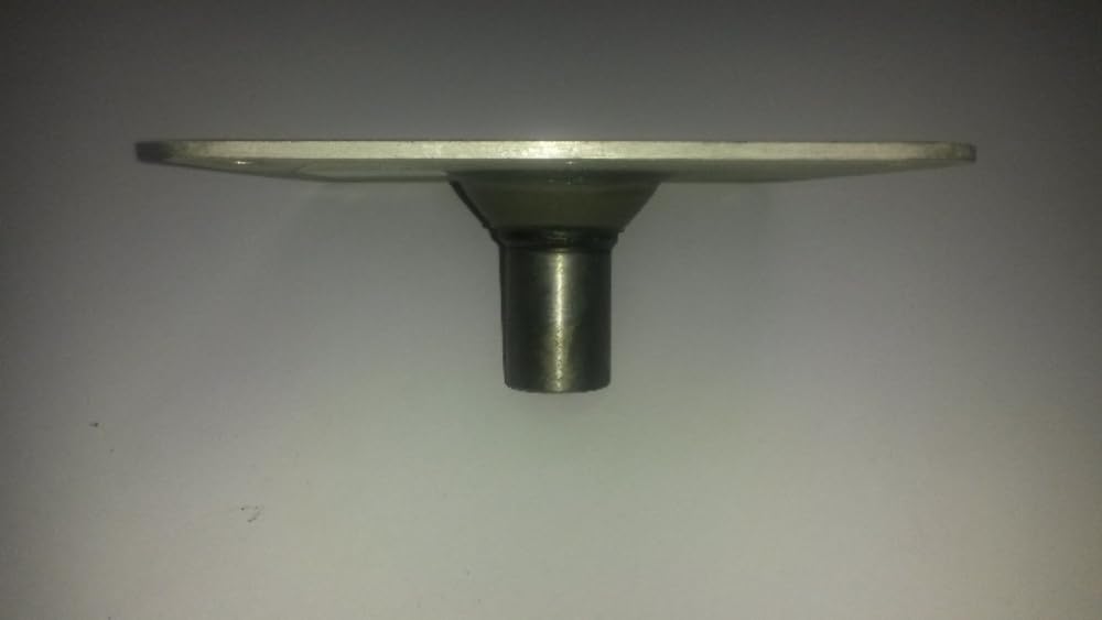 Attwood 67739 Lock'N-Pin 3/4'' Pin Base - Stainless Steel With Nylon Bushing, Non-Threaded - 7'' X 7''