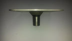 Attwood 67739 Lock'N-Pin 3/4'' Pin Base - Stainless Steel With Nylon Bushing, Non-Threaded - 7'' X 7''