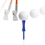Kofull Golf Step Down Tees, 2 3/4 Golf Tees Bulk, Random Colors Consistent Tees Plastic Golf Tees - 50 Counts