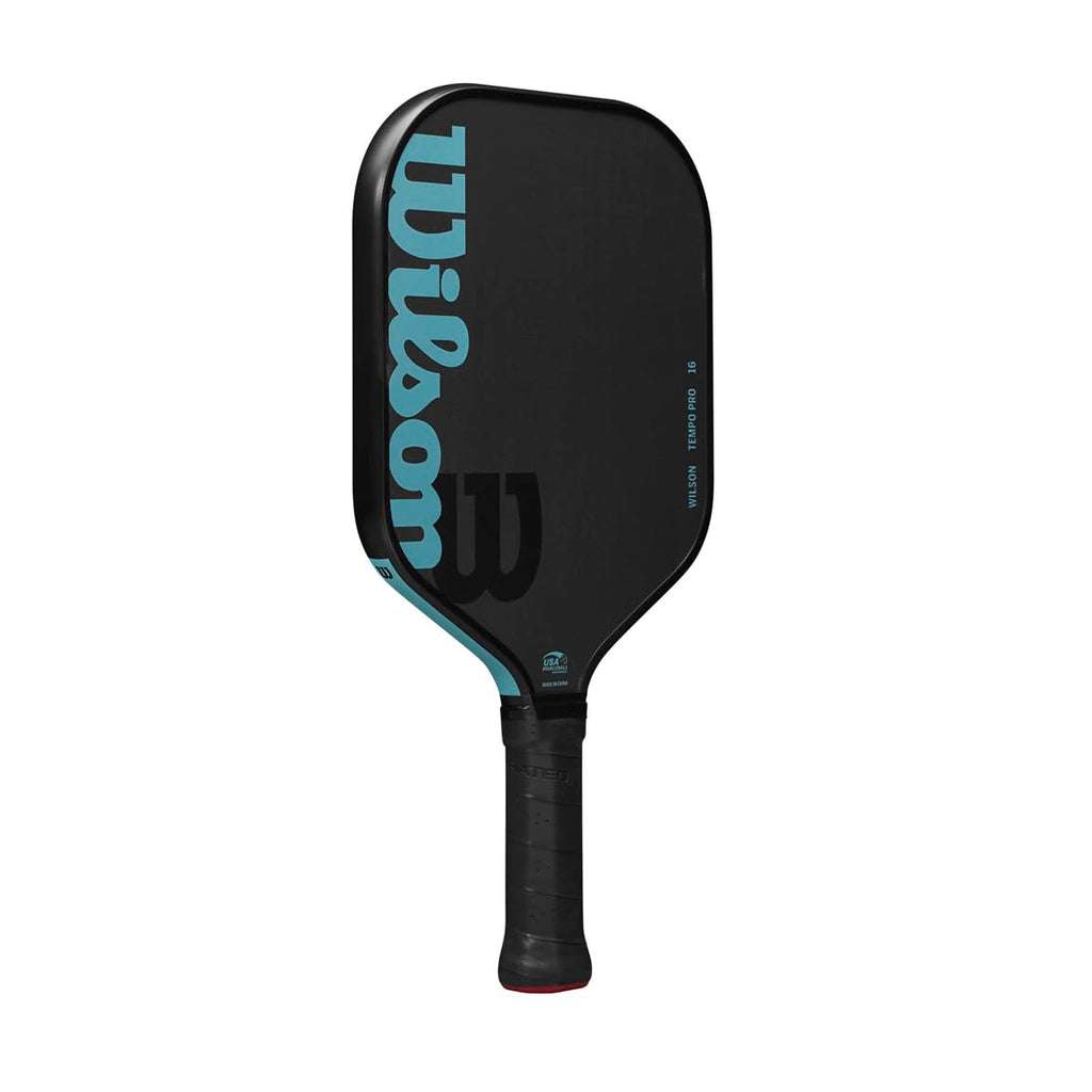 Wilson Tempo Pro 16Mm Pickleball Paddle - Grip Size 2-4 1/4'', Black/Blue
