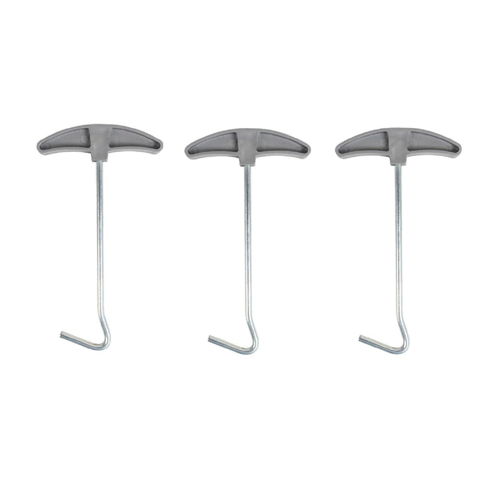 Laiyoho 3 Pcs Outdoor Tent Peg Puller Extractor With Plastic Handles, Portable Tool For Camping And Other Outdoor Activities