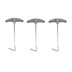 Laiyoho 3 Pcs Outdoor Tent Peg Puller Extractor With Plastic Handles, Portable Tool For Camping And Other Outdoor Activities