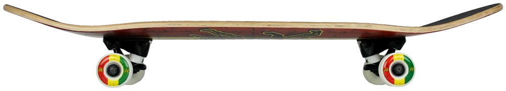 Krown Trinity Rasta Complete Skateboard, 7.75 X 31.5