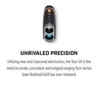 Bushnell Tour V6 Patriot Pack Laser Golf Rangefinder With Carrying Case, Wearable4U Lens Cloth, And 2X Cr2 Batteries Bundle