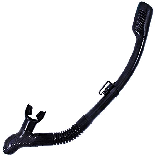 Kraken Aquatics Dry Snorkel  Quality Professional Snorkel Gear with Dry Top Valve, Comfortable Silicone Mouthpiece and Purge Val