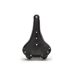 Brooks England Flyer, Touring Leather Handmade Bike Saddle With Suspension Springs, Black, One Size