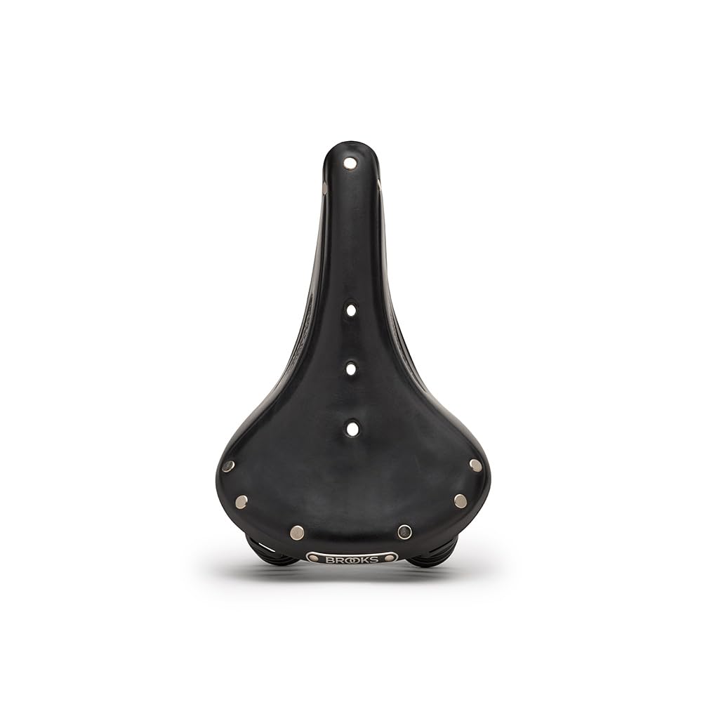 Brooks England Flyer, Touring Leather Handmade Bike Saddle With Suspension Springs, Black, One Size