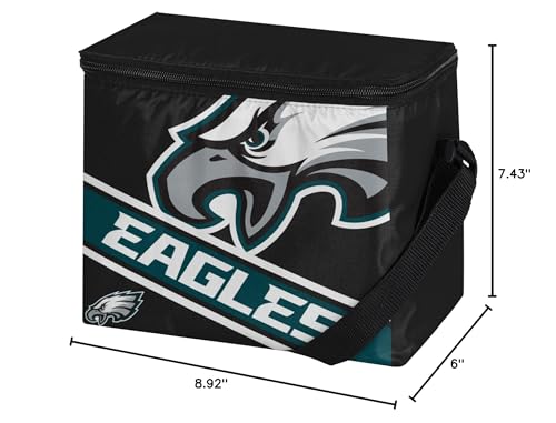 FOCO Philadelphia Eagles Big Logo Stripe 6 Pack Cooler