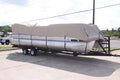 TAN/Beige* 16' VORTEX Ultra 3 Pontoon Boat Cover, HAS Elastic and Straps FITS 14 FT to 16 FT Long Deck Area, UP to 102 Beam