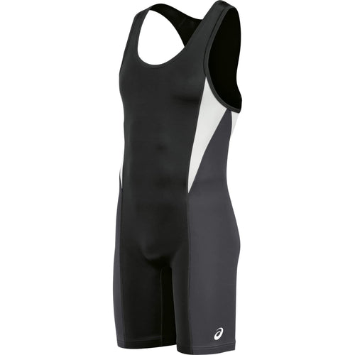 ASICS Legit Wrestling Singlet, Black/Steel Grey, X-Large