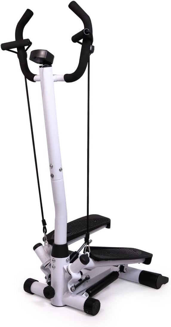 EVVIX Mini Stepper,Fitness Stair Stepper with Handle Bar  Portable Stair Stepper Adjustable Resistance,Fitness Exercise Machine