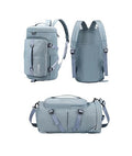 44L Polyester Gym Duffel Shoulder Bag For Women Men For Sports, Waterproof Dufflebag With Shoe And Wet Clothes Compartments Trav