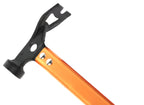 Carbon Steel Aluminum Camping Hammer, 12 Small Lightweight Three-In-One Functional Tent Stake Hammer For Hiking Kit Orange
