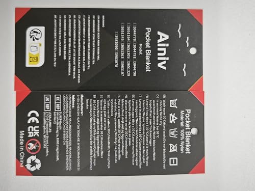 Ainiv Picnic Blanket, Mini Pocket Beach Mat 55.1 X 70.8In (3-5 People) Foldable, Lightweight Waterproof Sand Free, Foldable Thin