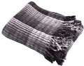 Hugger Mugger Recycled Plaid Yoga Blanket - Black - Use as a Yoga Prop, Made from Recycled Materials, Very Soft, Supportive, Ext