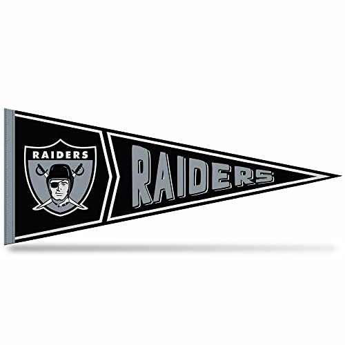 Rico Industries Nfl Football Las Vegas Raiders Retro - Alt 12'' X 30'' Felt Wall D  Cor Pennant - Great For Home/Bed Room/Man Ca