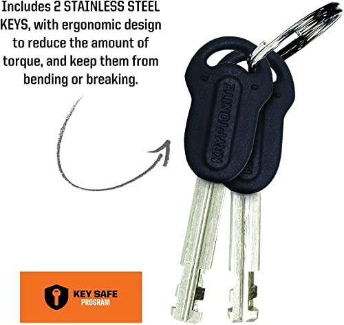 Kryptonite Keeper Standard Bike U-Lock, Heavy Duty Anti-Theft Bicycle U Lock Sold Secure Silver, 12Mm Shackle With Mounting Brac