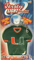Sportfx International NCAA Miami Hurricanes Keychain Jersey Keylight, Team Color, One Size