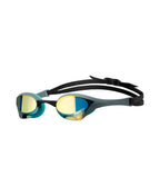 ARENA Unisex Cobra Ultra Swipe Racing Swim Goggles for Men and Women Swipe Anti-Fog Technology Polycarbonate Mirror Lens, Aqua/S