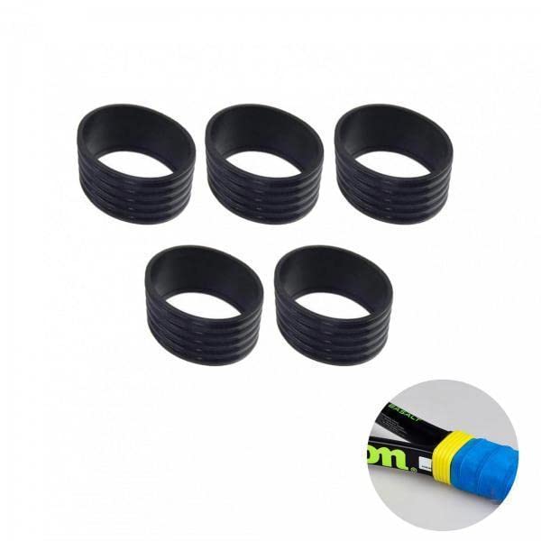 Atorse 4X5 Packs Tennis Racquet Grip Ring Sweat Absorbing Badminton Grip Band Black| Sporting Goods|Tennis & Racquet Sports|Tenn