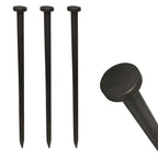 Moose Supply Single Head Metal Tent Stakes Heavy Duty Steel Ground Stake, Versatile Spikes To Anchor Commercial Inflatables, Eve