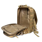 Hopopower Tactical Sling Bag Pack Military Assault Rucksack Shoulder Bag Backpack Chest Pack Handbag Waterproof For Travel Schoo