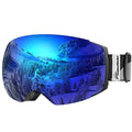 OutdoorMaster Ski Goggles PRO - Frameless, Interchangeable Lens 100% UV400 Protection Snow Goggles for Men & Women (VLT 15% Blue