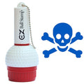 Promarking Ezballstamp Golf Ball Stamp - Blue Skull & Crossbones