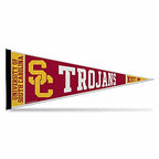 Rico Industries Ncaa Southern California Trojans - Usc Usc Exclusive 12'' X 30'' Felt Wall D  Cor Pennant - Great For Home/Bed R