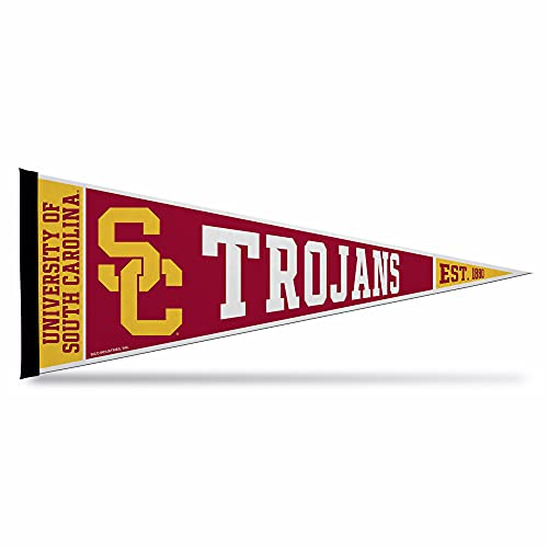 Rico Industries Ncaa Southern California Trojans - Usc Usc Exclusive 12'' X 30'' Felt Wall D  Cor Pennant - Great For Home/Bed R