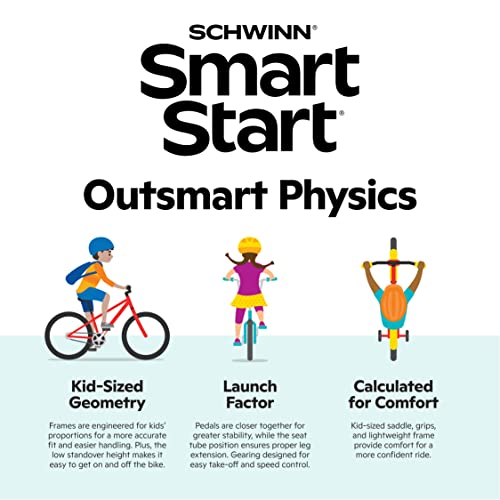 Schwinn Elm and Koen Bike or Balance Bike, 12-18 Inch Bike for Kids Ages 2-13, Black, Blue, Red, Teal, Pink or Purple, SmartStar