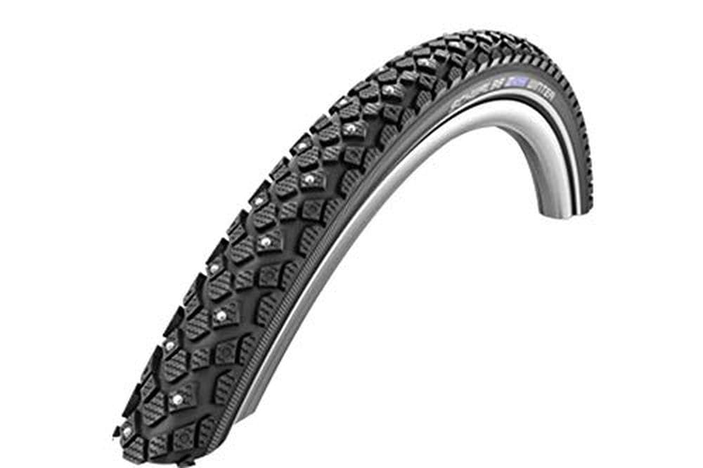Schwalbe Winter 700Cx30C Wire Kevlar Guard Reflex Studded 50Tpi 50-95Psi 805G Tire, Black, 28'' X 1.20