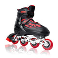 Cockatoo Urban Flow Adjustable 4Wheel Inline Skates, Quad Roller Skates, 2In1 Design, Aluminum Chassis, 64 Mm Pu, SRed