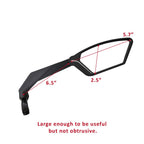 Meachow 2024New Handlebar Bike Mirror, Scratch Resistant Glass Lens, Ultra-Hd, E-Bike Mirror, Bicycle Mirror, (Silver Right Side