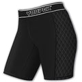Youper Youth Girls Classic Compression Softball Sliding Shorts, Padded Softball Sliders (Black/White, Medium)
