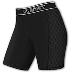 Youper Youth Girls Classic Compression Softball Sliding Shorts, Padded Softball Sliders (Black/White, Medium)