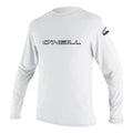 O NEILL Unisex-Youth Standard Basic Skins 50+ Long Sleeve Sun Shirt, White, 8