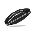 FITNESS FAVOR Triathlon Race Belt Running Bib Holder - One Size, Black, Neoprene - Reflective Waterproof Running Fanny Pack & Ph