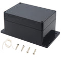 Junction Box, Zulkit Project Box Waterproof Dustproof Ip65 Abs Universal Electrical Boxes Enclosure With Fixed Ear Black 630 X 4