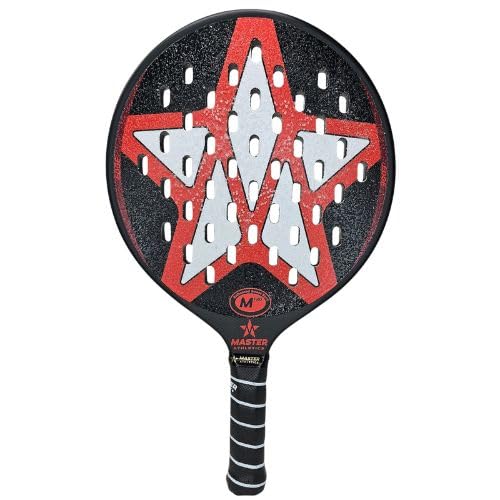 Master Athletics MPro Oval Platform Tennis Paddle (Black/Red)