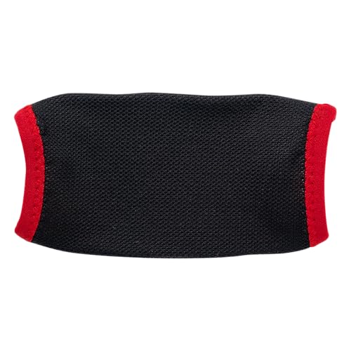Chin Strap Covers Red/White Osfa