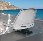 Oceansouth Boat Seat Swivel Removable, For Aluminum Benches On Jon Boats (Complete Kit) Stadium Seat Canoe Accessories Swivel Cl