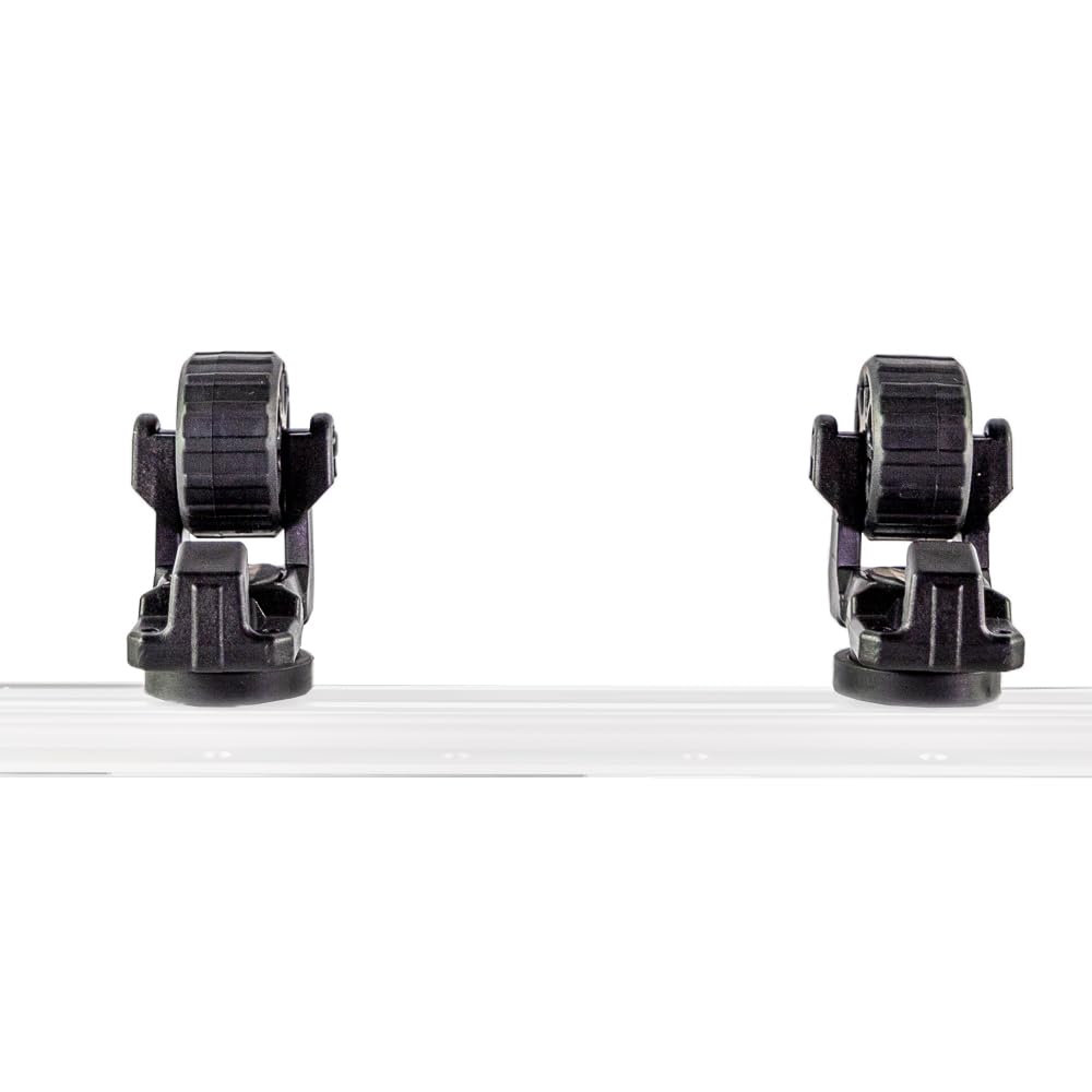 YakAttack LeaderBoard RotoGrip - 2 Pack | Track-Mounted Holder LeaderBoard Measuring Board | Secure Rubber Wheel & Hook Design |