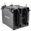 YakAttack BlackPak Pro Kayak Fishing Crate - Includes 4 Attachable Fishing Rod Holders, 13 x 16 - Black