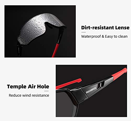 Rockbros Photochromic Sunglasses For Men Women Cycling Sunglasses Safety Sport Sunglasses Uv Protection Transitions Sunglasses D